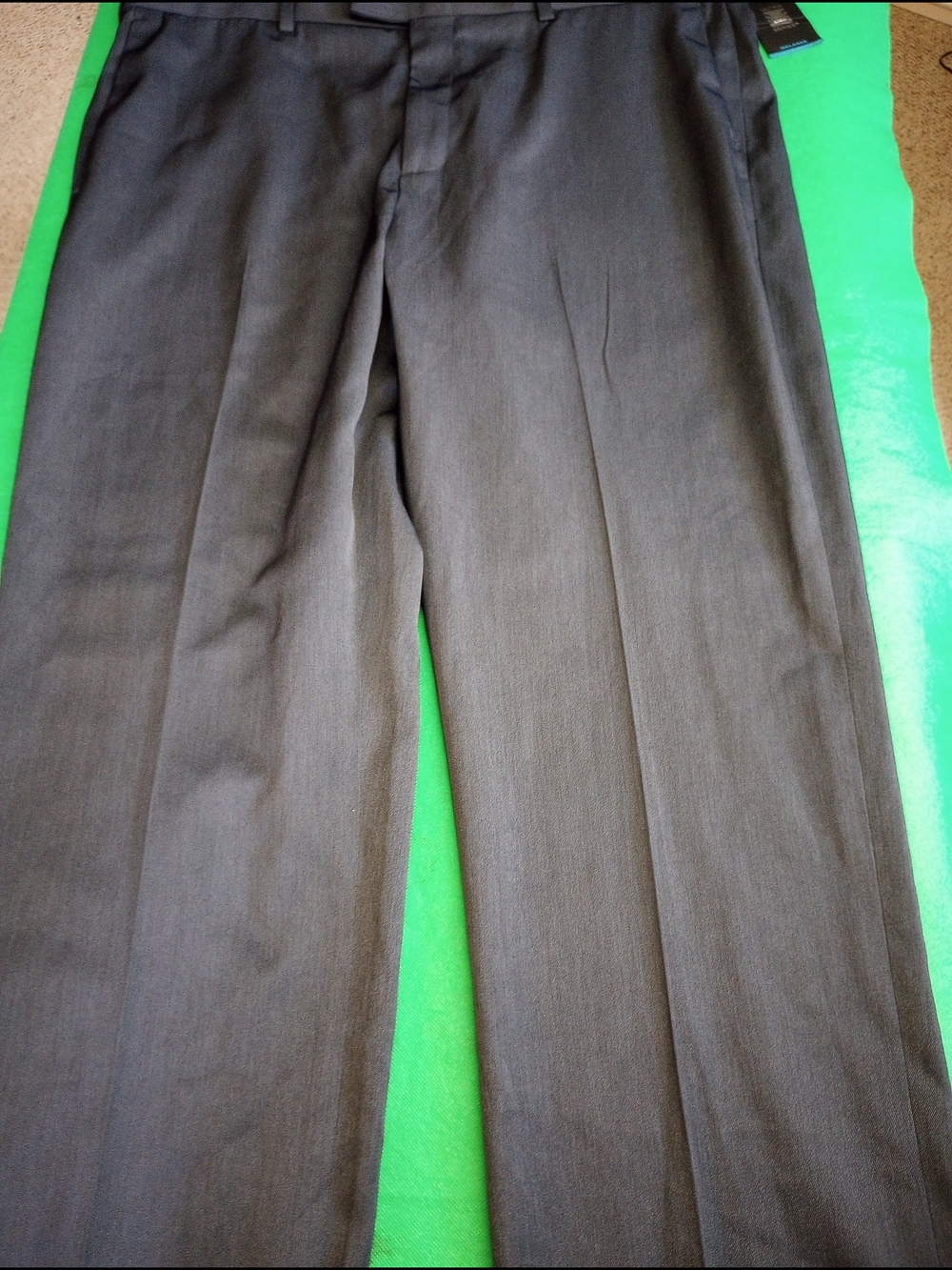 Axist Men's Flat Front Dress Pants in Blue  38x32